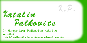 katalin palkovits business card